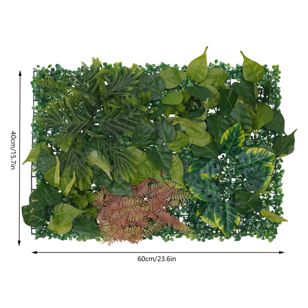 Pflanzenwand Knstlich,6 Stck Kunstrasen-Hintergrundwand Wand Hecke Dekor  Garten Zaun Panel Gras PE Sichtschutz Kunstpflanzen