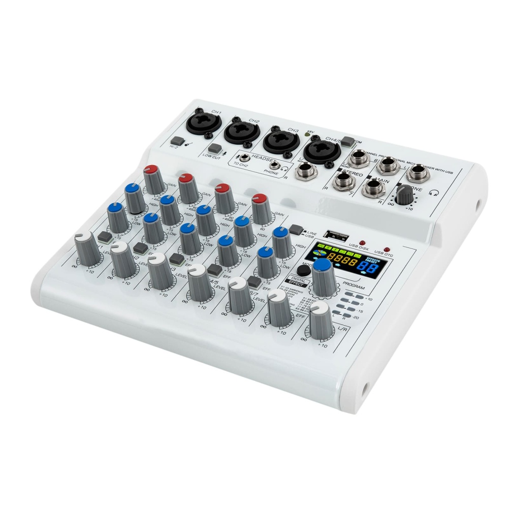 7-Kanal-Stereo-Live-Mixer, 7-Kanal-Audio-Mixer, Musik-Mixer, 88 Arten von digitalen Effekten DPS für Studio-Mixer