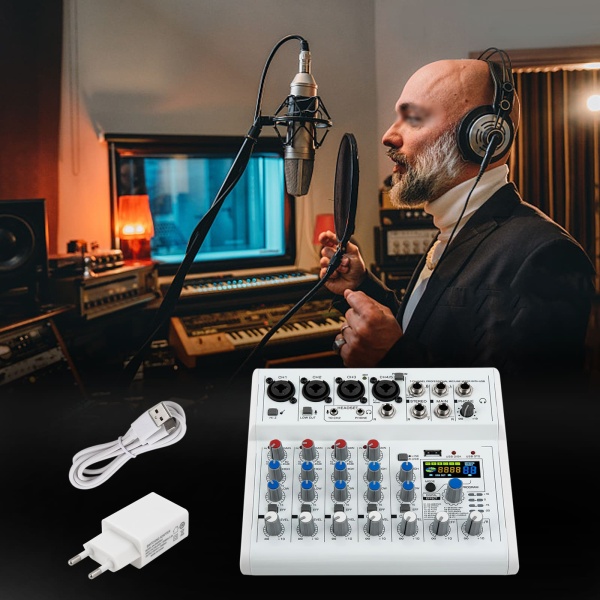 7-Kanal-Stereo-Live-Mixer, 7-Kanal-Audio-Mixer, Musik-Mixer, 88 Arten von digitalen Effekten DPS für Studio-Mixer