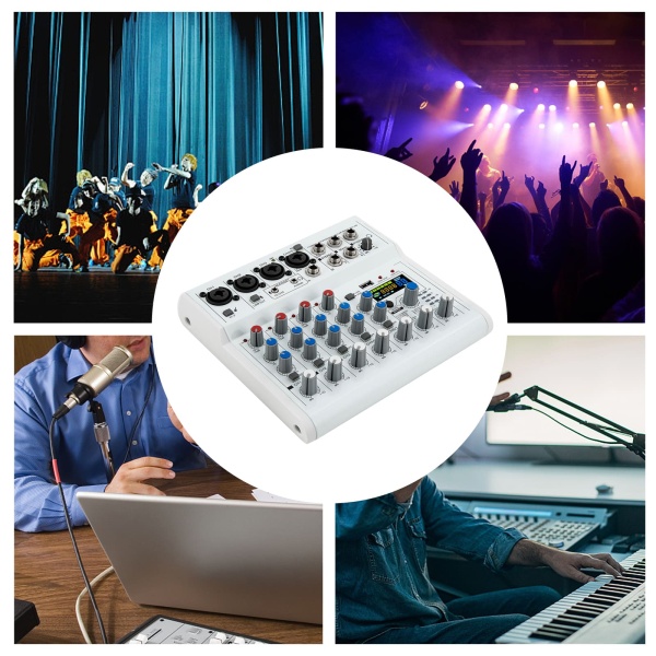 7-Kanal-Stereo-Live-Mixer, 7-Kanal-Audio-Mixer, Musik-Mixer, 88 Arten von digitalen Effekten DPS für Studio-Mixer