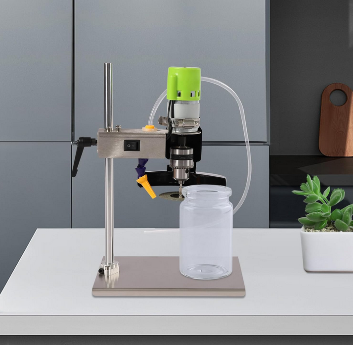 Elektrischer Glasflaschenschneider, 150W Glasschneider Schneidwerkzeug 6000r/min Flaschenschneider Glas Handwerk Schneidsatz